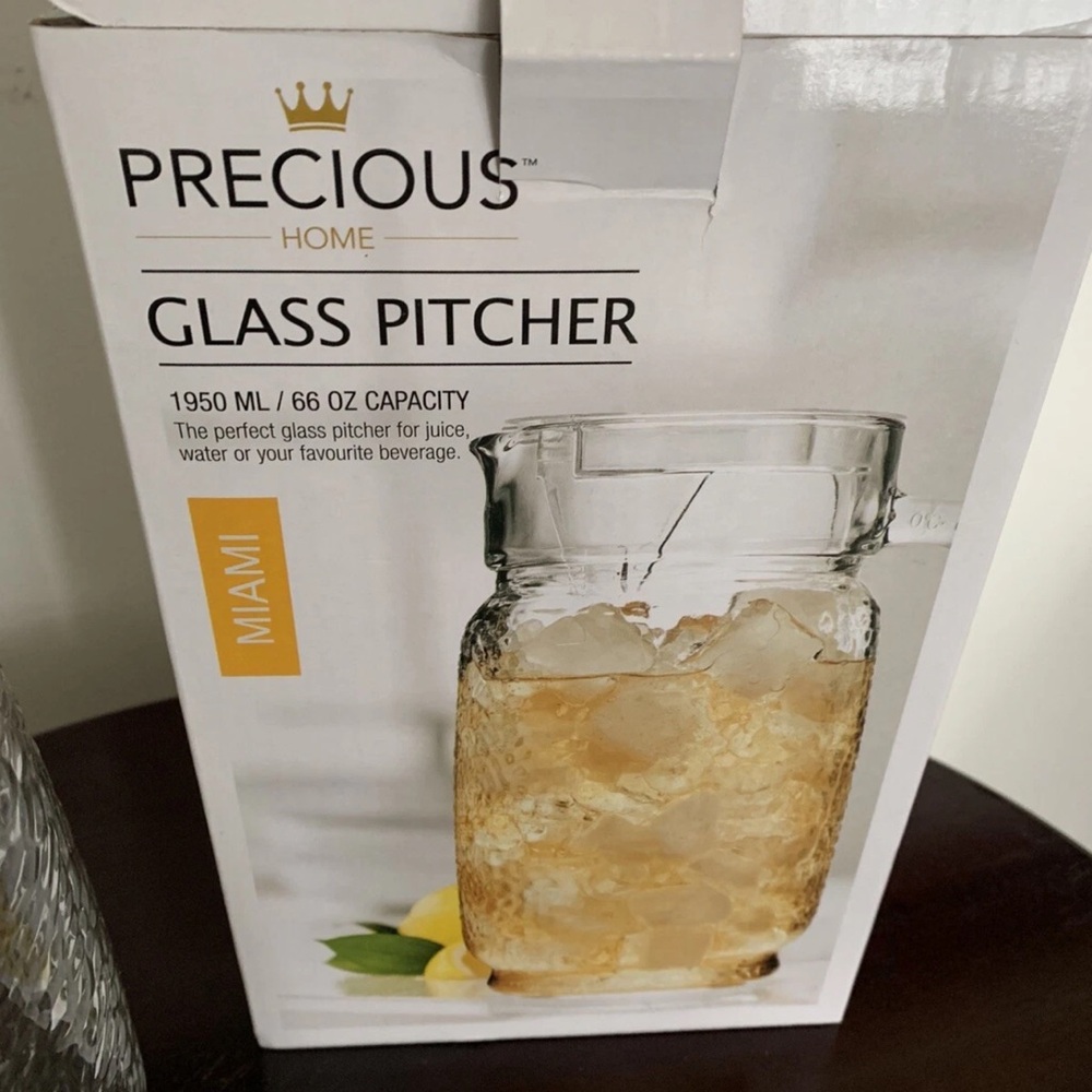 Precious Home Glass Pitcher
